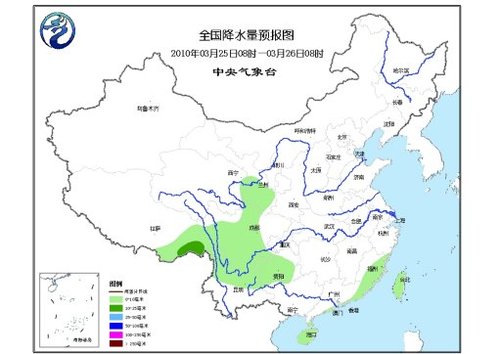 中国大部地区气温将开始回升 云贵川迎来降雨