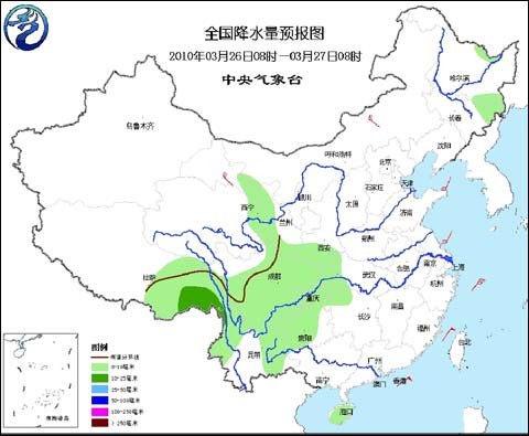 贵州大部及云南南部未来三天将有阵雨