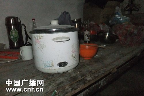 刘德军偶尔做饭的地方(中广网记者 陈振玺/摄)